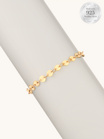 Dainty Gold Disc Bracelet